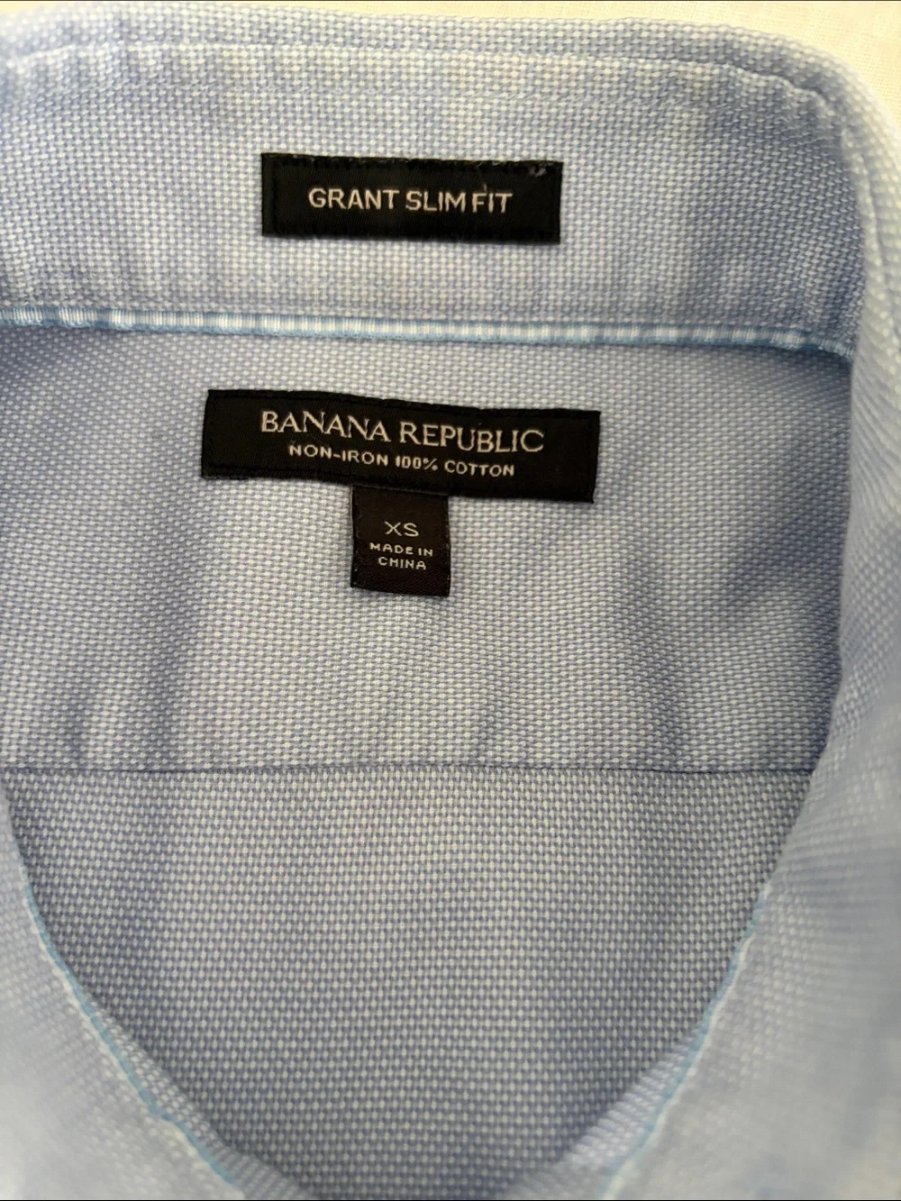 Banana Republic Light Blue Dress Shirt with Point Collar